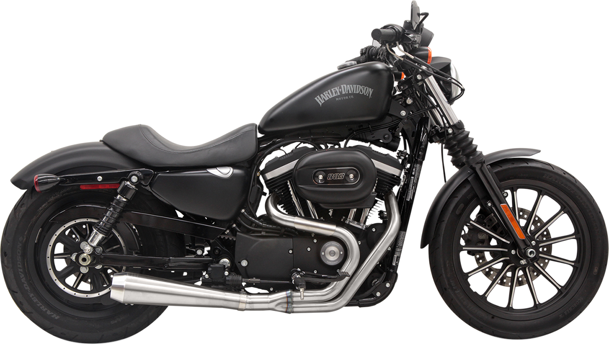 BASSANI XHAUST ROAD RAGE III 2-INTO-1 SYSTEMS FOR HARLEY-DAVIDSON 2004 - 2019 Natural Road Rage III 2-Into-1 Exhaust System