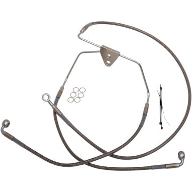 EXTENDED LENGTH STAINLESS STEEL BRAKE LINE KITS FOR HARLEY-DAVIDSON