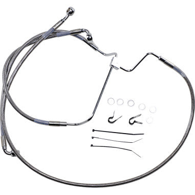 EXTENDED LENGTH STAINLESS STEEL BRAKE LINE KITS FOR HARLEY-DAVIDSON
