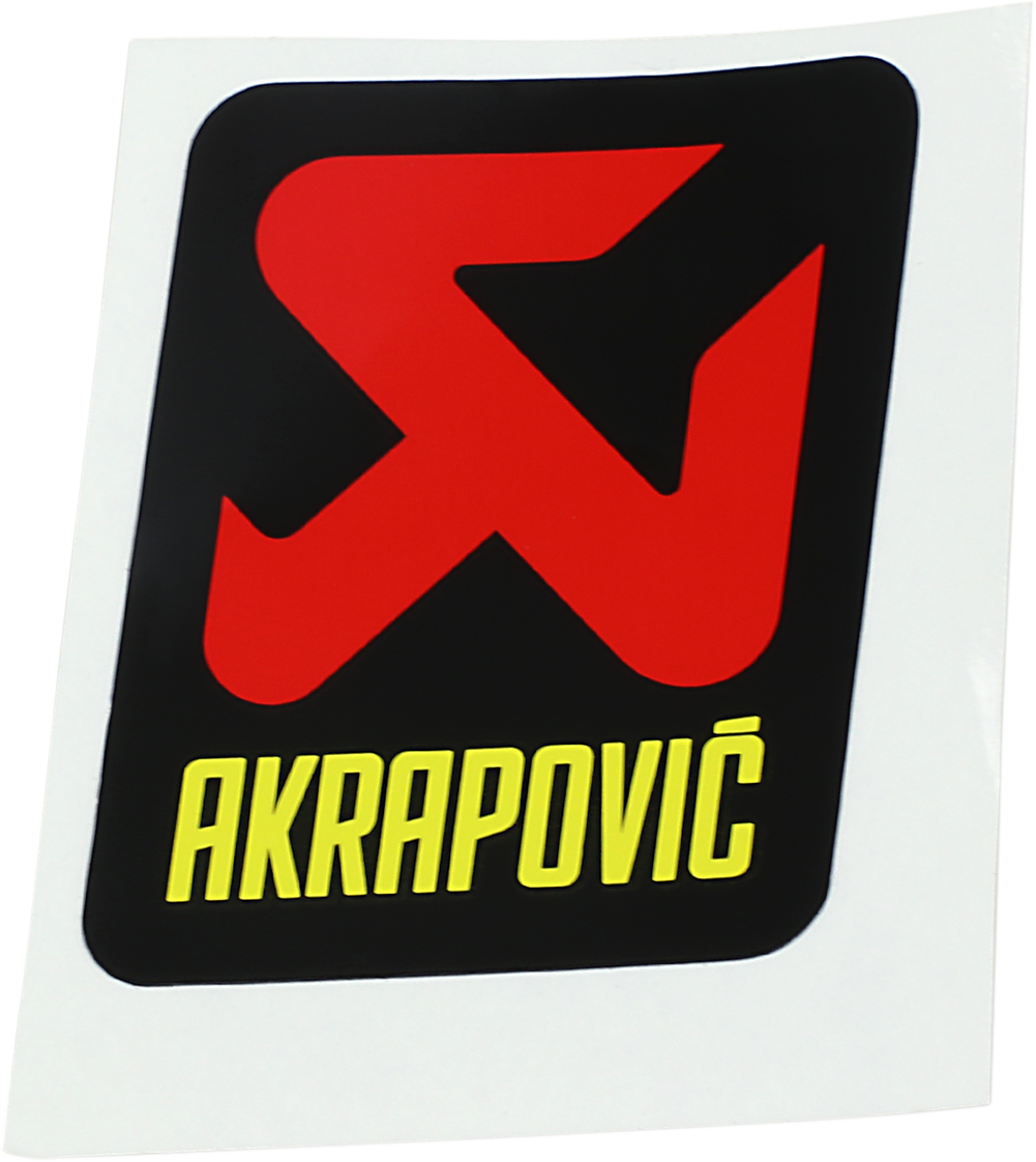 AKRAPOVIC REPLACEMENT PARTS STICKER AKRAPOVIC 57X60