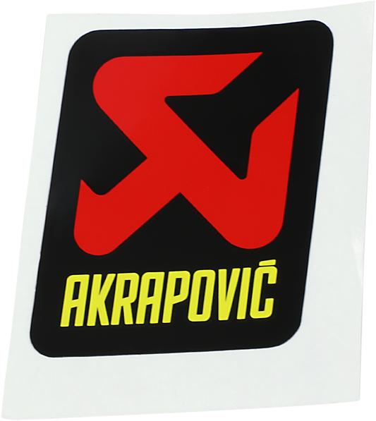 AKRAPOVIC REPLACEMENT PARTS STICKER AKRAPOVIC 57X60