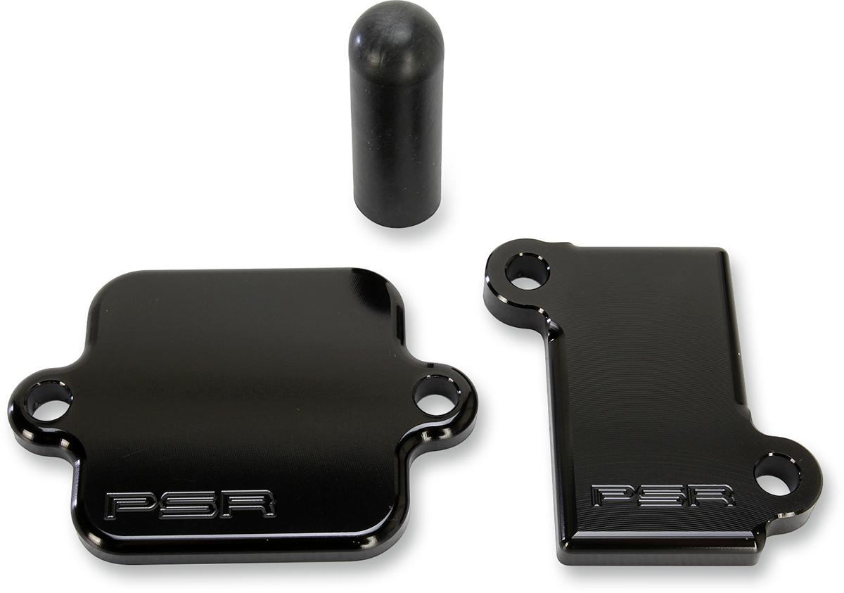 POWERSTANDS RACING AIR INJECTION BLOCK-OFF PLATES BLOCK OFF PLATE BLK