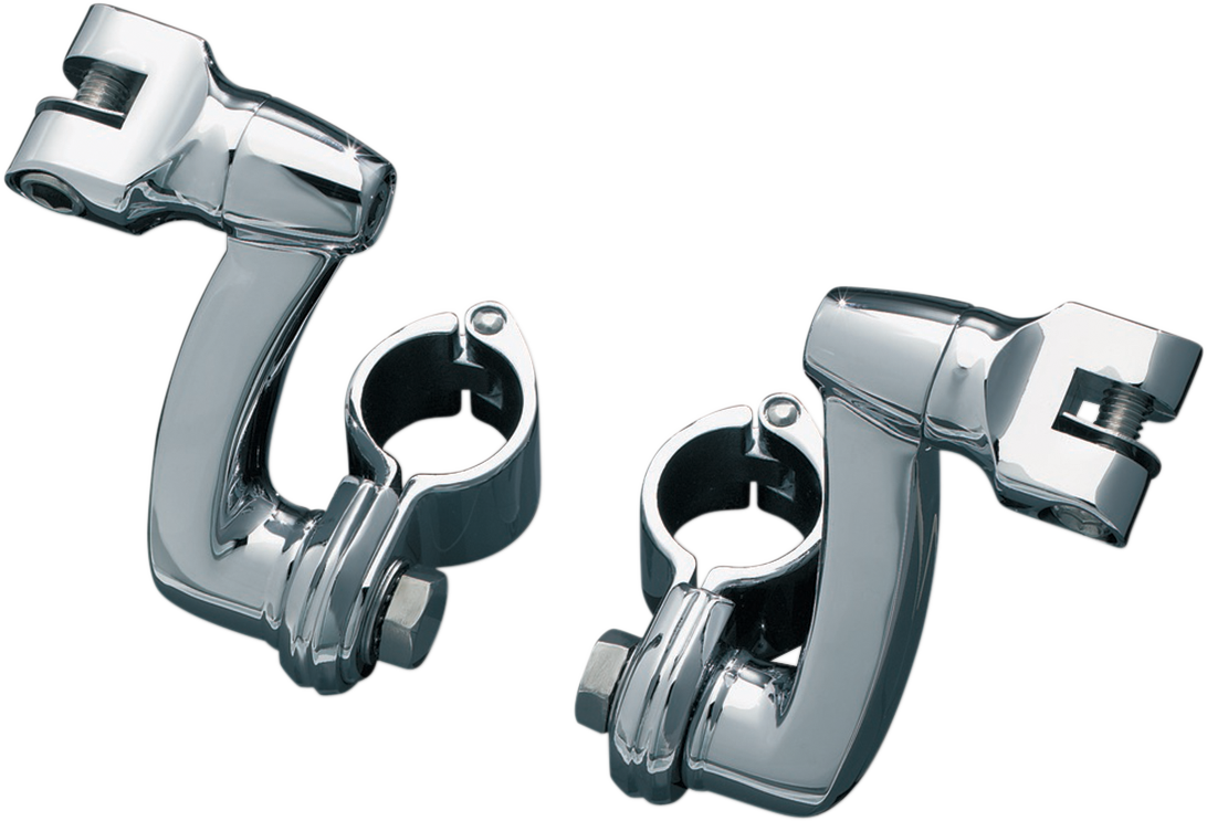 KURYAKYN LONGHORN OFFSET FOOTPEG MOUNTS MOUNT LONGHORN 1.25 CLAMP