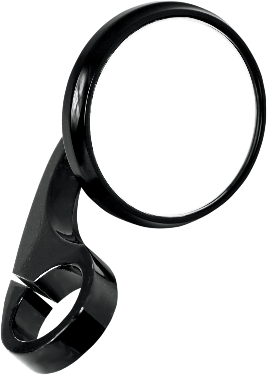 TODD'S CYCLE CLAMP-ON SHOOTER MIRRORS MIRROR SHOOTER 1.25 BLK