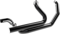 KHROME WERKS 2-INTO-2 CROSSOVER HEADERS WITH HEAT SHIELDS FOR HARLEY-DAVIDSON 2009 - 2013 Black 2-Into-2 Crossover Headers