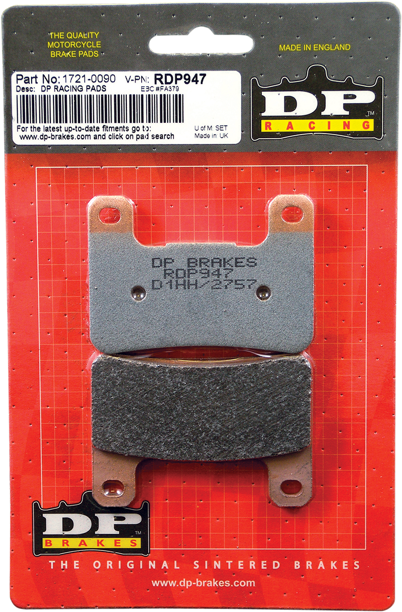 DP BRAKES BRAKE SHOES BRAKE PAD SINTERED RDP947