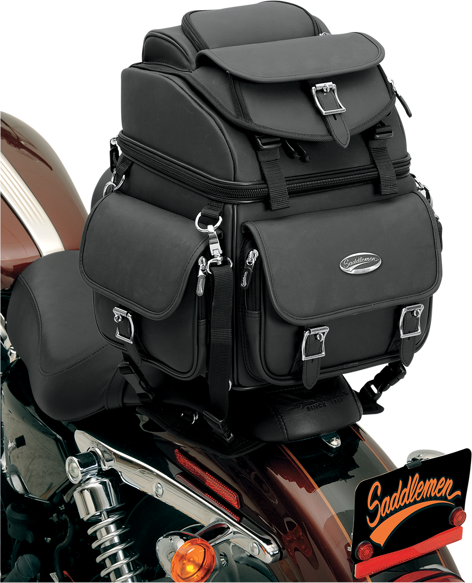 SADDLEMEN BR1800EX/S AND BR3400EX/S COMBINATION BACKREST, SEAT AND SISSY BAR BAGS SISSY BAR BAG BR1800EX