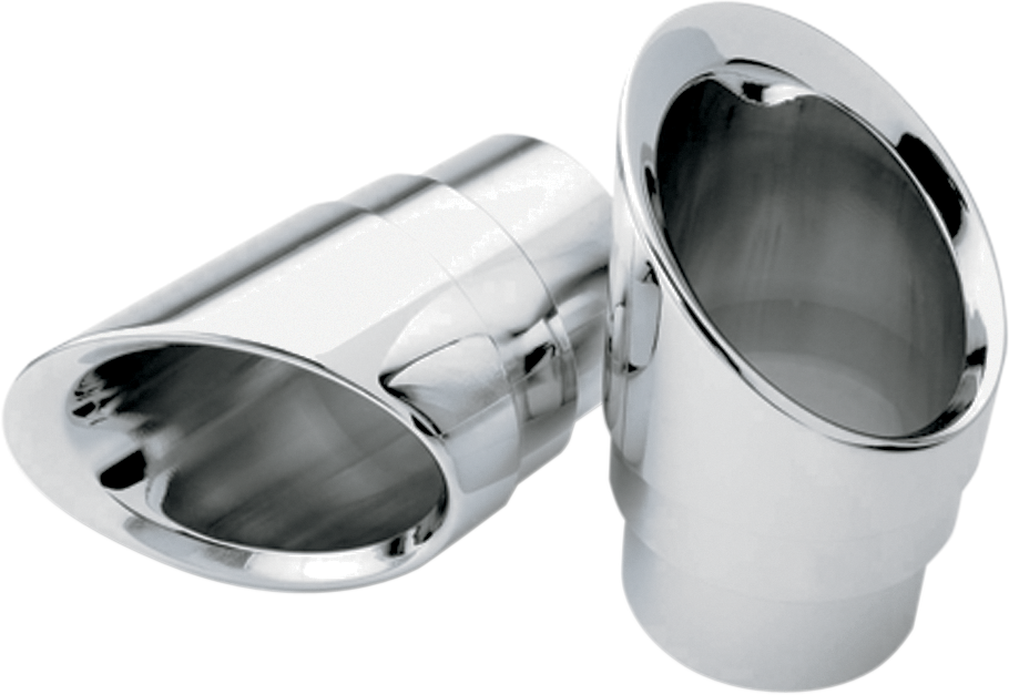 COBRA BILLET EXHAUST TIPS TIP STEEL SLASHDOWN