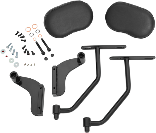 SHOW CHROME DELUXE ARMREST SYSTEMS ARMRESTS GL1800 BLACK