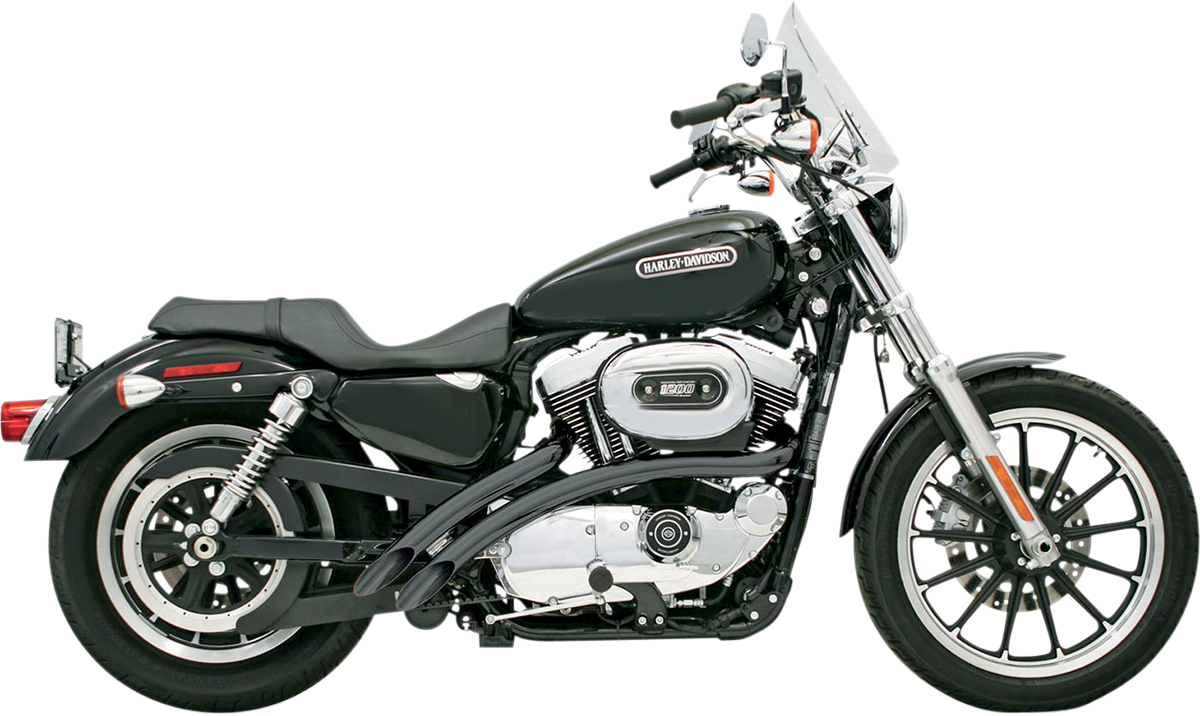BASSANI XHAUST RADIAL SWEEPERS FOR HARLEY-DAVIDSON 2007 - 2013 Black Radial Sweepers Exhaust System