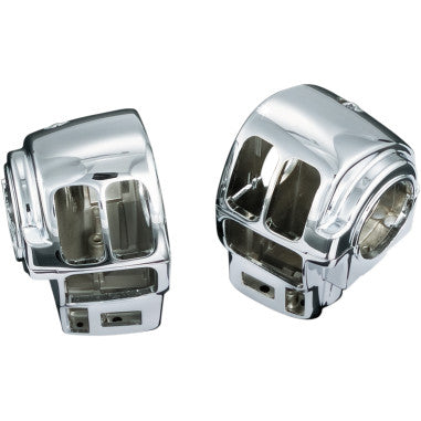 CHROME SWITCH HOUSINGS FOR HARLEY-DAVIDSON