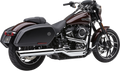 COBRA 909 TWINS SLIP-ON MUFFLERS FOR HARLEY-DAVIDSON 2018 - 2020 Chrome 4" 909 Twins Slip-On Muffler