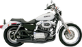 BASSANI XHAUST ROAD RAGE 2-INTO-1 SYSTEMS FOR HARLEY-DAVIDSON 1996 - 2003 Black Short Upswept Road Rage 2-Into-1 Exhaust System