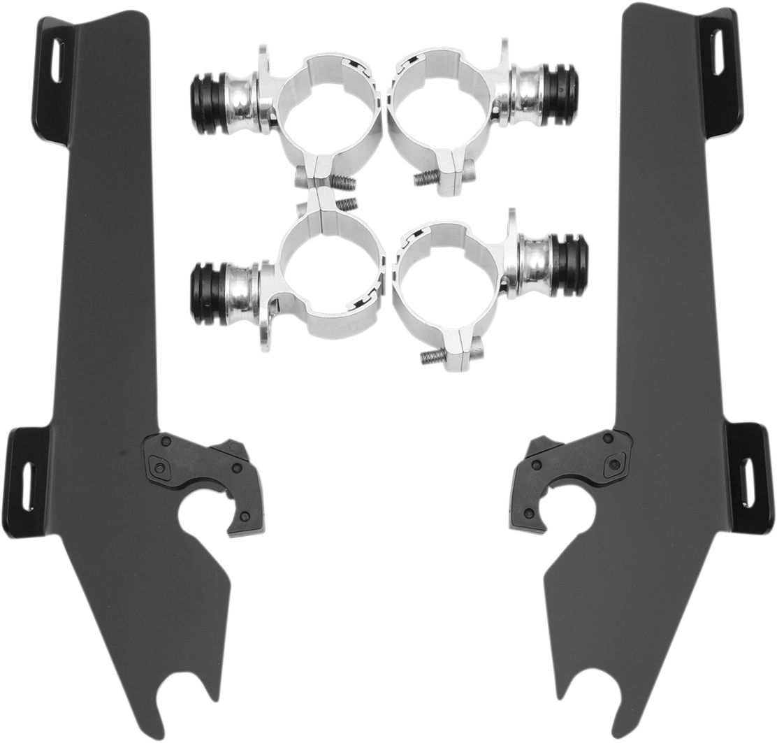 MEMPHIS SHADES METRIC BATWING FAIRING, WINDSHIELDS, DEFLECTORS AND ACCESSORIES MNT KIT BW VT1300CS BLK