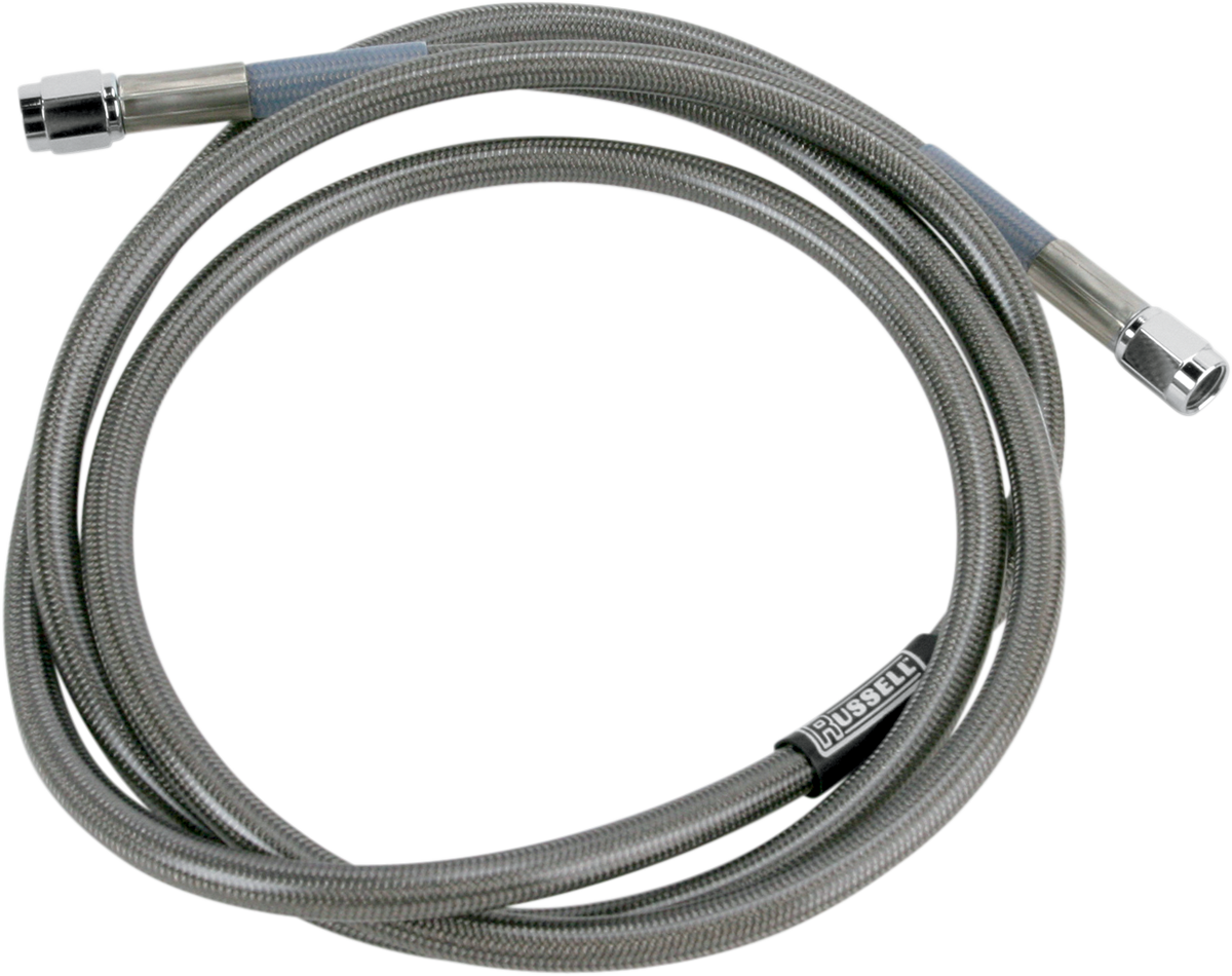 RUSSELL UNIVERSAL BRAIDED STAINLESS STEEL BRAKE LINES SS DOT BRAKE LINE 62"W/CL