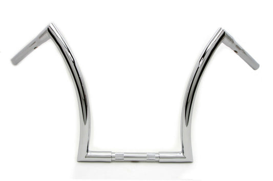 16  Z Handlebar with Indents Chrome For Harley-Davidson