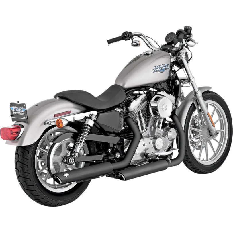 Escape Para Harley-Davidson Sportster 2004-2013 Vance & Hines Twin Slash Zwart