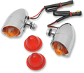 DRAG SPECIALTIES MINI RETRO-STYLE MARKER LIGHTS LIGHT MINI-RETRO AMB/RED