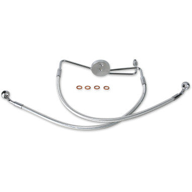 DESIGNER SERIES DOT BRAIDED NON-ABS FRONT BRAKE LINE KITS FOR HARLEY-DAVIDSON