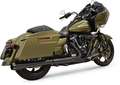 BASSANI XHAUST CROSSOVER ELIMINATORS WITH 4" DNT®​ SLIP-ON MUFFLER FOR HARLEY-DAVIDSON 2017 - 2019 Black Cross-Over Eliminator DNT Slip-On Muffler