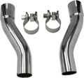 BASSANI XHAUST TRUE-DUAL DOWN UNDER HEADPIPES FOR HARLEY-DAVIDSON 2015 - 2016 Chrome Muffler Adapter Kit