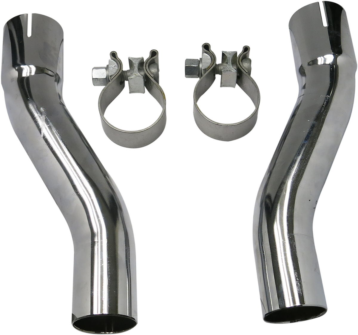 BASSANI XHAUST TRUE-DUAL DOWN UNDER HEADPIPES FOR HARLEY-DAVIDSON 2015 - 2016 Chrome Muffler Adapter Kit