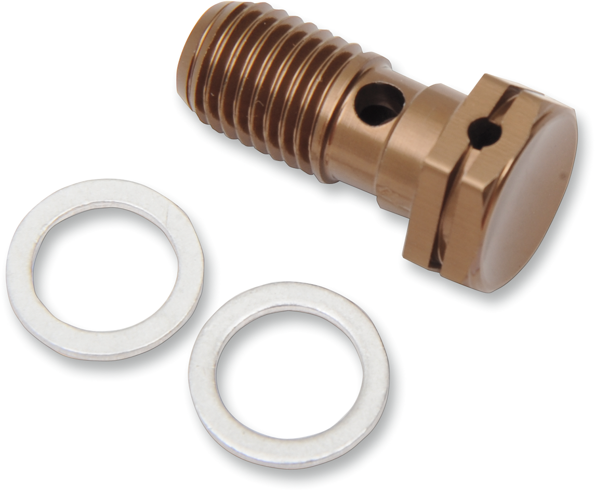 SHINDY ALUMINUM BANJO BOLTS ALUM BANJO BOLT HON SINGL