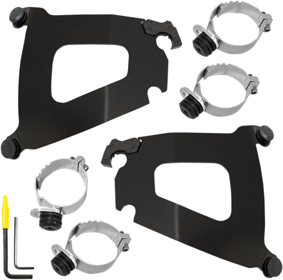 MEMPHIS SHADES METRIC MEMPHIS SHADES BULLET FAIRINGS MNT KIT BULLET VTX18 BLK