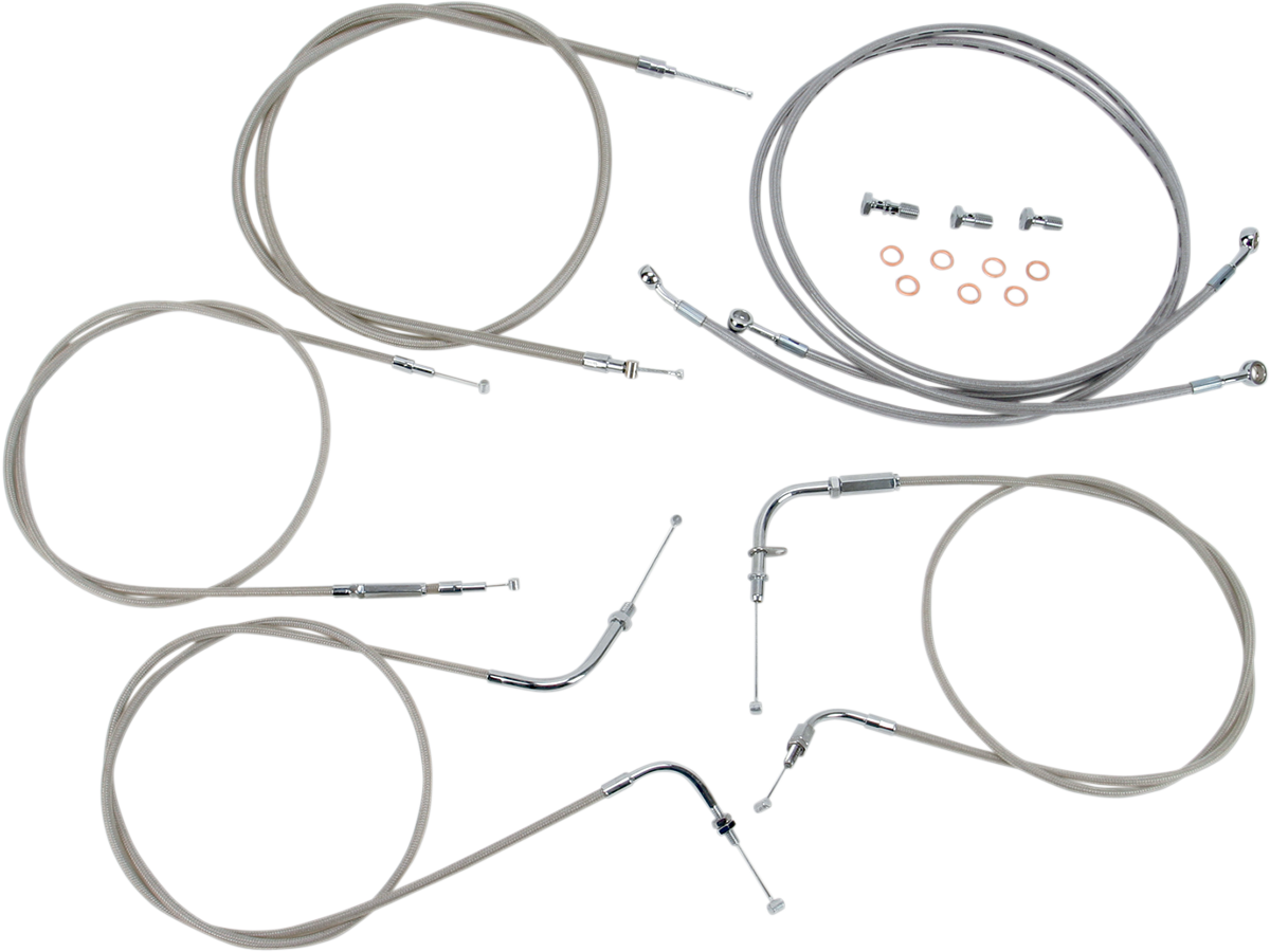 BARON HANDLEBAR CABLE AND LINE KITS CBL LINE KT 12"XVS1100CU