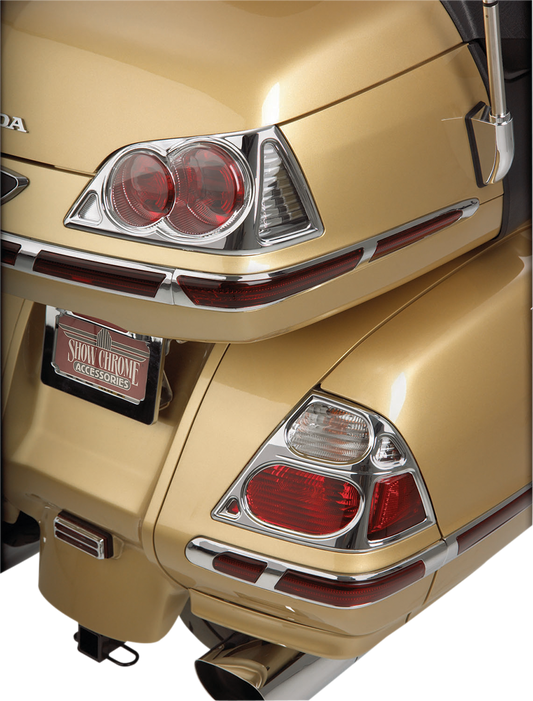 SHOW CHROME SADDLEBAG AND TRUNK LENS GRILLES GRILLES SADDLEBAG GL1800