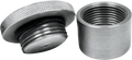 LA CHOPPERS VENTED GAS CAPS WITH WELD-ON BUNGS GAS CAP W/BUNG WELDON RAW