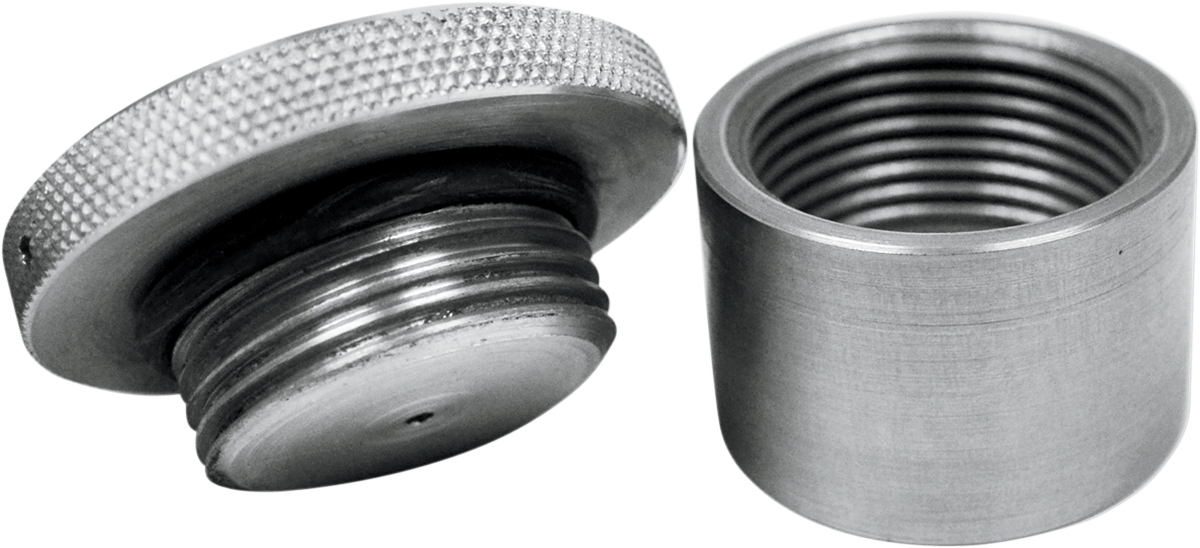 LA CHOPPERS VENTED GAS CAPS WITH WELD-ON BUNGS GAS CAP W/BUNG WELDON RAW