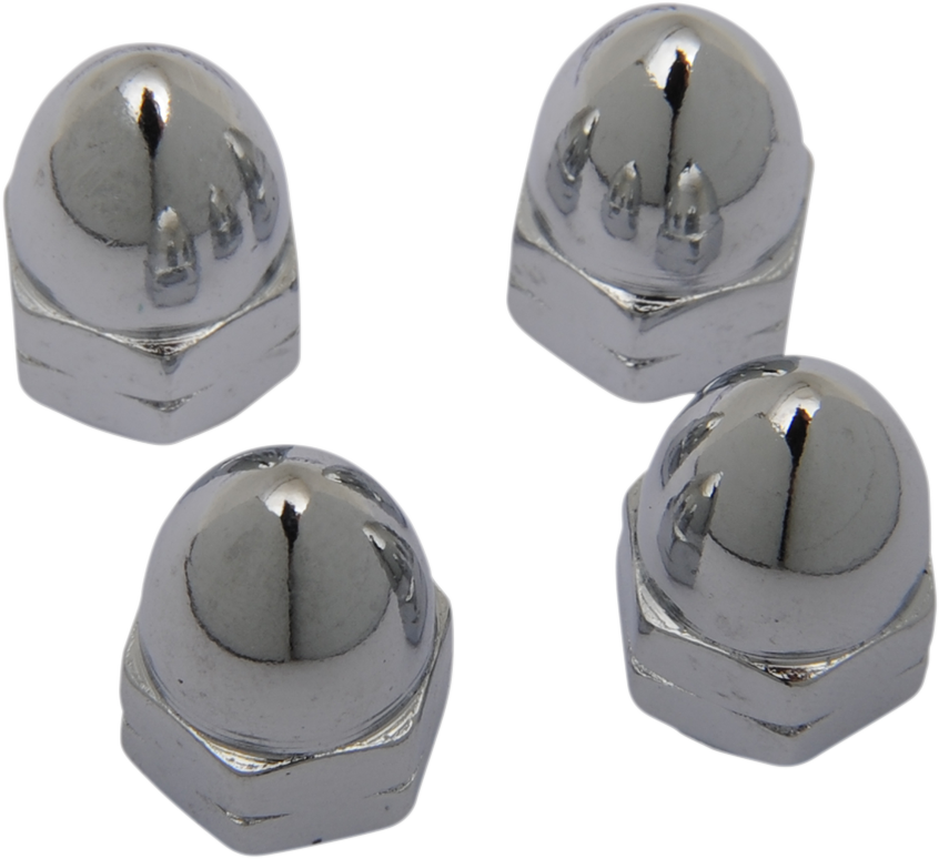 DRAG SPECIALTIES "CHROME WARE" ACORN NUTS ACORN 8 MM (4)