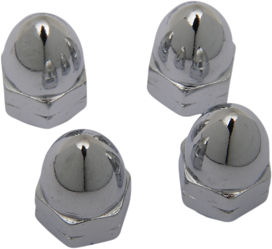 DRAG SPECIALTIES "CHROME WARE" ACORN NUTS ACORN 8 MM (4)