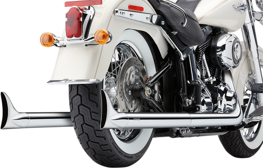 COBRA SOFTAIL DUAL EXHAUST SYSTEMS FOR HARLEY-DAVIDSON 2012 - 2013 Chrome Dual Exhaust System