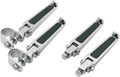 DRAG SPECIALTIES FOOTPEGS WITH RUBBER INLAY BOLT-ON RUB INLAY FTPEGS