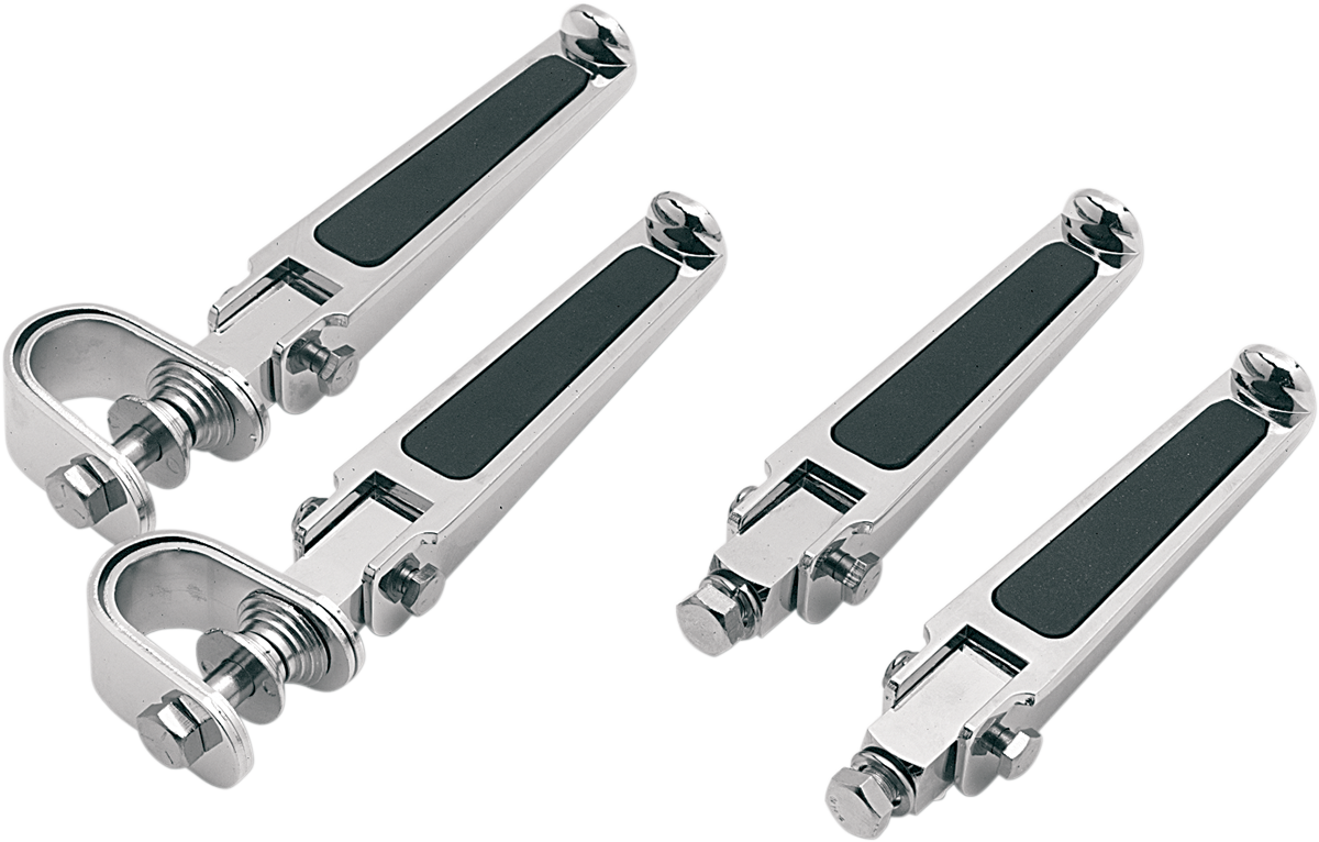 DRAG SPECIALTIES FOOTPEGS WITH RUBBER INLAY BOLT-ON RUB INLAY FTPEGS