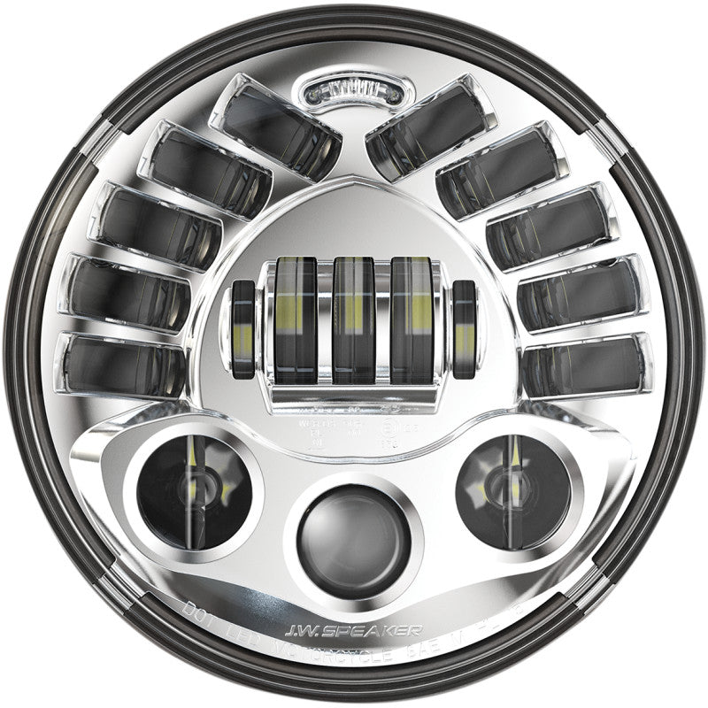 7" JW Speaker LED Adaptive Headlamp For Harley-Davidson BMW Triumph Indian