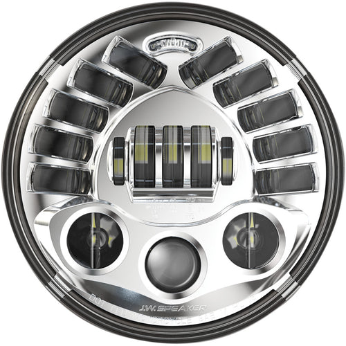 7" JW Speaker LED Adaptive Headlamp For Harley-Davidson BMW Triumph Indian