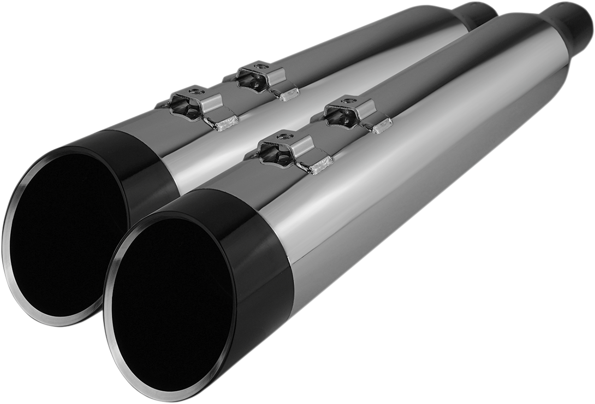 KHROME WERKS 4.50" HP-PLUS® SLIP-ON MUFFLERS FOR HARLEY-DAVIDSON 2009 MUFFLER 4.5"EDGE FL TC CH