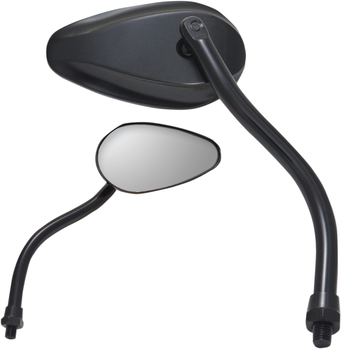 PARTS UNLIMITED X-TREME MINI TEARDROP MIRRORS MIRROR PU TEARDROP BLK