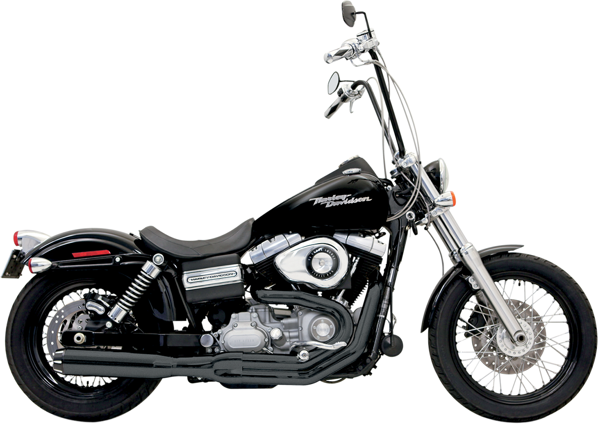 BASSANI XHAUST ROAD RAGE II B1 POWER 2-INTO-1 SYSTEMS FOR HARLEY-DAVIDSON 1995 - 2000 Black Road Rage II B1 Power 2-Into-1 Exhaust System