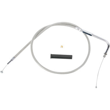 BRAIDED AND BLACK VINYL THROTTLE AND IDLE CABLES FOR HARLEY-DAVIDSON