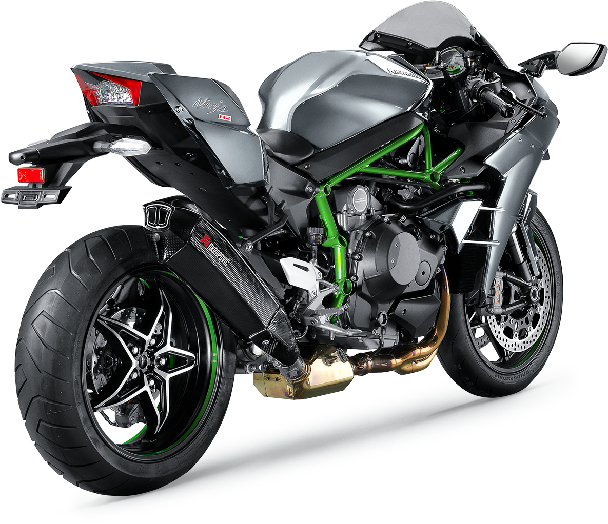 AKRAPOVIC SLIP-ON SERIES MUFFLERS MUFFLER CF NINJA H2 15-17