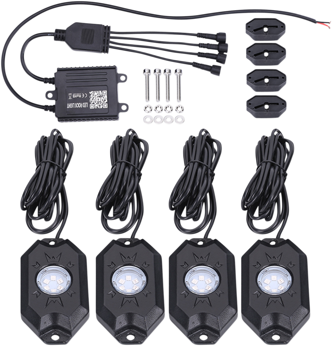 BRITE-LITES LED ROCK LIGHT KIT - RGB AND BLUETOOTH®​ LED ROCK LIGHT KIT MULTI