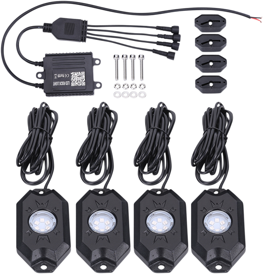 BRITE-LITES LED ROCK LIGHT KIT - RGB AND BLUETOOTH®​ LED ROCK LIGHT KIT MULTI