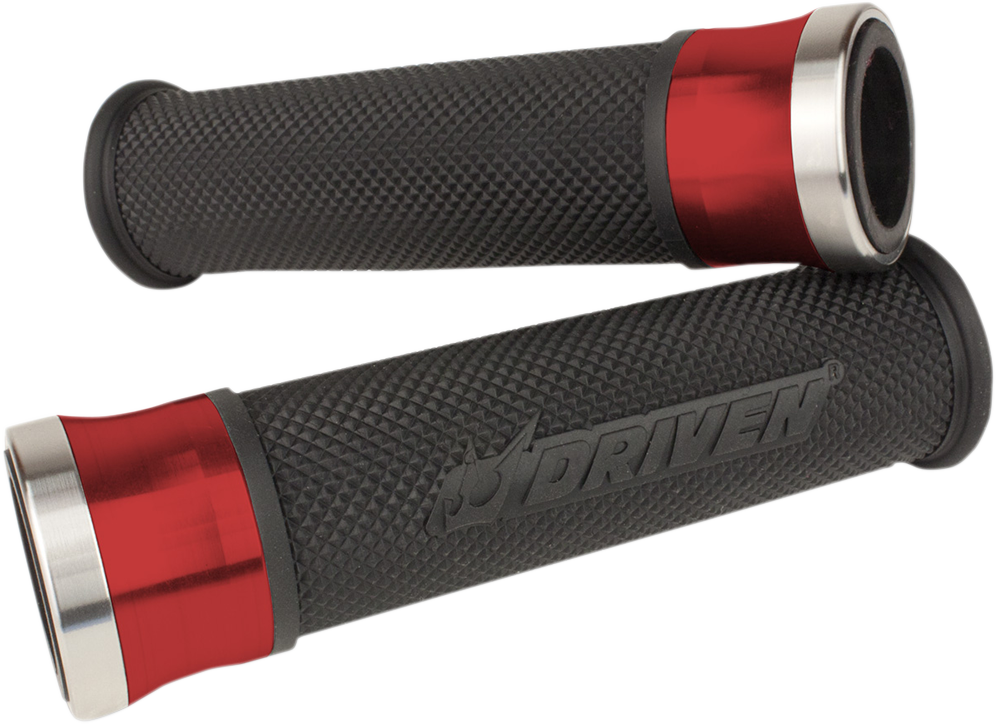 DRIVEN RACING HALO GRIPS GRIP HALO RED/BLACK