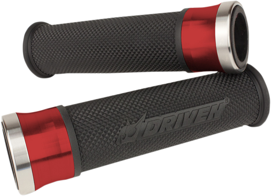 DRIVEN RACING HALO GRIPS GRIP HALO RED/BLACK