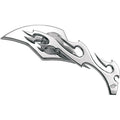 BILLET ALUMINUM MIRRORS WITH CLEAR GLASS FOR HARLEY-DAVIDSON