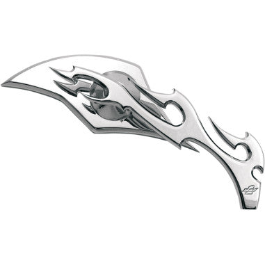 BILLET ALUMINUM MIRRORS WITH CLEAR GLASS FOR HARLEY-DAVIDSON